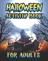 Halloween Activity Book For Adults