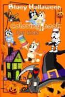 Bluey Halloween Coloring Book For Kids