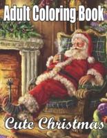 Adult Coloring Book Cute Christmas