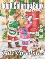 Adult Coloring Book Cute Christmas