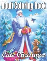 Adult Coloring Book Cute Christmas