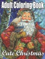 Adult Coloring Book Cute Christmas