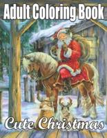 Adult Coloring Book Cute Christmas