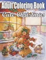 Adult Coloring Book Cute Christmas