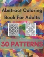 Abstract Coloring Book For Adults 30 Patterns
