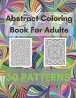 Abstract Coloring Book For Adults 30 Patterns