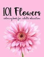101 Flowers Coloring Book