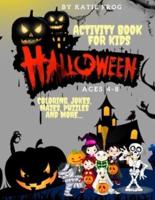 Halloween Activity Books for Kids Ages 4-8