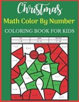 Christmas Math Color By Number Coloring Book For Kids