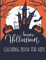 Happy Halloween Coloring Book For Kids