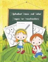 Alphabet Trace and Color Pages for Preschoolers