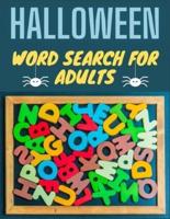 Halloween Word Search for Adults