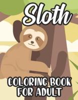 Sloth Coloring Book For Adult