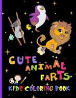 Cute Animal Farts Kids Coloring Book