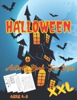 Halloween Activity Book For Kids Ages 4-8 XXL