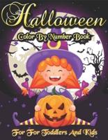 Halloween Color By Number Book For Toddlers And Kids