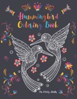 Hummingbird Coloring Book For Elderly Adults