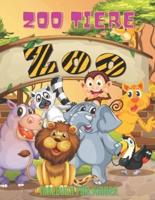 ZOO TIERE - Malbuch Für Kinder