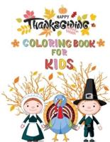 Happy Thanksgiving Coloring Book for Kids