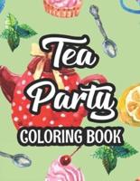 Tea Party Coloring Book