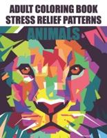 Adult Coloring Book Stress Relief Patterns Animals