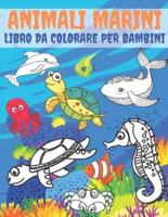Animali Marini Libro Da Colorare Per Bambini