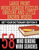 Large Print Word Search Puzzles Obscure and Little Known Words