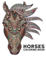 Coloring Book Horses : 50 One Sided Designs Horses Stress Relieving Coloring Book for Adult Gift for Horses Lovers Adult Coloring Book For Horse Lovers Men and Women