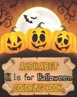 H Is for Halloween Alphabet Coloring Book