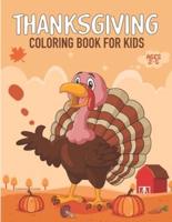 Thanksgiving Coloring Book for Kids Ages 2-5