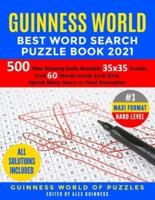 Guinness World Best Word Search Puzzle Book 2021 #3 Maxi Format Hard Level