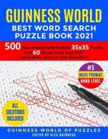 Guinness World Best Word Search Puzzle Book 2021 #5 Maxi Format Hard Level