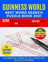 Guinness World Best Word Search Puzzle Book 2021 #6 Maxi Format Hard Level