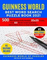 Guinness World Best Word Search Puzzle Book 2021 #9 Maxi Format Hard Level