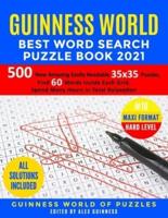Guinness World Best Word Search Puzzle Book 2021 #10 Maxi Format Hard Level
