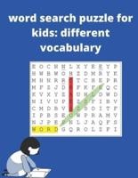 Word Search Puzzle for Kids