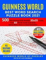 Guinness World Best Word Search Puzzle Book 2021 #13 Maxi Format Hard Level