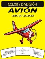 Avión Libro De Colorear