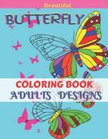 Beautiful Butterfly Coloring Book Adults Design