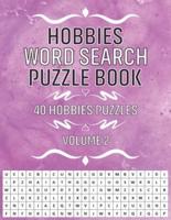 Hobbies Word Search Puzzle Book