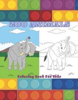 ZOO ANIMALS - Coloring Book For Kids