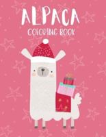 Alpaca Coloring Book: Christmas Gift Gag BIG Cute Book to Color for Alpaca Lovers Stress Relieving Perfect Xmas Guggy Gifts for Kids & Adults