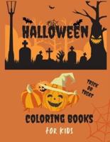 Trick or Treat Halloween Coloring Book for Kids