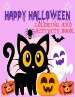 Happy Halloween Coloring and Activity Book