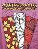 Valentine Bookmark Coloring Book For Adults