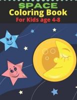 Space Coloring Book For Kids Age 4-8