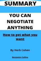 Summary of You Can Negotiate Anything