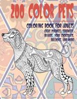 200 Color Pets - Coloring Book for Adults - Great Pyrenees, Serengeti, Briards, York Chocolate, Bulldogs, and More