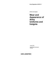 Army Regulation AR 670-1 Uniform and Insignia