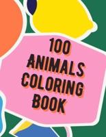 100 Animals Coloring Book